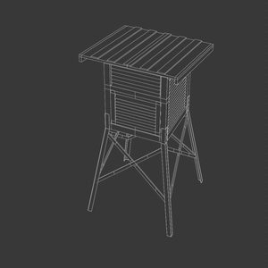 百葉箱　3Dモデル 缩略图 7