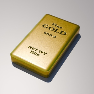 24k金インゴット　3Dモデル 缩略图 7