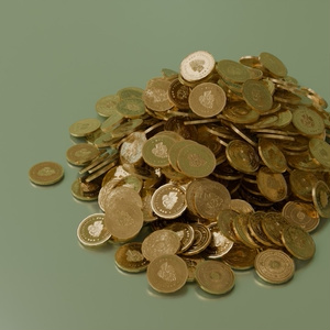 金貨　3Dモデル 缩略图 2