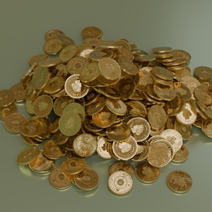 金貨　3Dモデル 缩略图 3