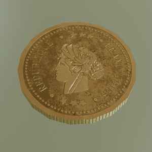 金貨　3Dモデル 缩略图 4