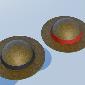 麦わら帽子　3Dモデル 缩略图 3