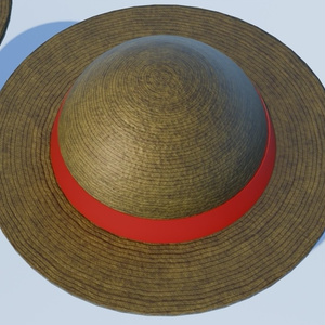 麦わら帽子　3Dモデル 缩略图 5