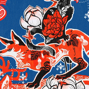 油絵 絵画 シロツメクサの花畑【A3】 - arashi1783 - BOOTH
