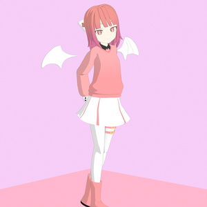 [オリジナル3Dモデル] Pinkie | ピンキー - Project sweet