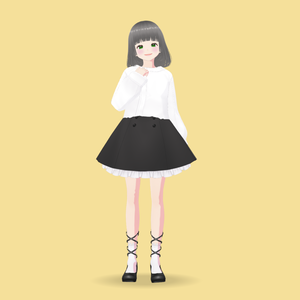 【VRM 3Dアバターモデル女性】F4_Sakura model