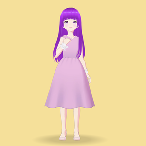 【VRM 3Dアバターモデル女性】F55_3