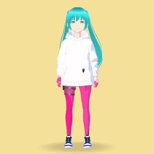 【VRM 3Dアバターモデル女性】F55_5