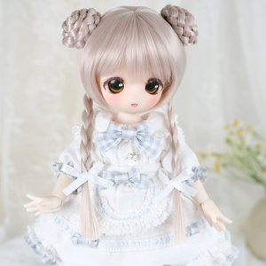 ゆきんこ ෆ̈ ぬい服 メメル 1296. メメル ぬいぐるみキーホルダー ෆ̈ ぬい服 おめかし4点
