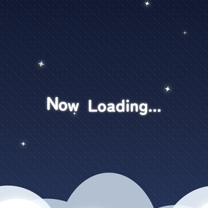 【配信待機画面】縦型 ポップな月と雲