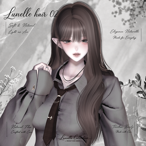 【𝑳𝒖𝒏𝒆𝒍𝒍𝒆 𝑯𝒂𝒊𝒓 02】 Soft Wave Hair 