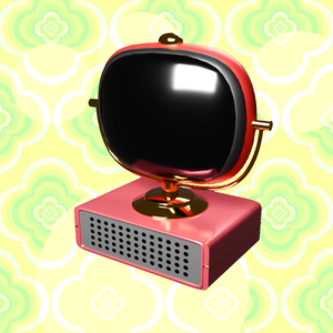 【VRChat想定】 レトロ風TV【UnityPackage同胞】