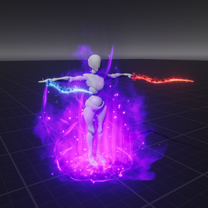 【Unity/VRChat】TwinSwords+Aura by Raivo