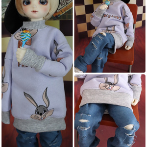 ドールの服 MDD S胸 もちあしサイズ用 中華風メイド ブラック