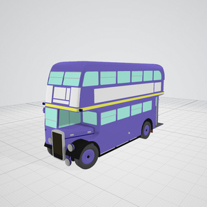 3dモデル　二段バス