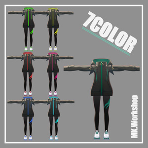 【ミーシェ対応】ハイネックパーカー＆スニーカーセット 缩略图 2