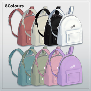 [汎用】Basic Canvas Backpack 缩略图 3