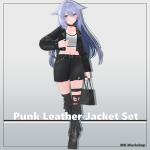 【桔梗専用】Punk Leather Jacket Set