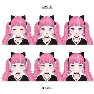 「Cacia」「カシア」オリジナル3Dモデル,VRC用 缩略图 6