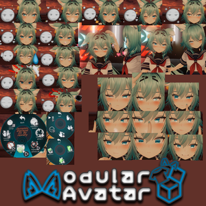 【竜胆(Rindo)用-MA対応】Rindo dynamic expression Ver.2.01/Modular Avatar /竜胆の動的表情/Dynamic expression system