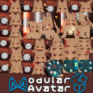 【カリン(Karin)用-MA対応】Karin dynamic expression Ver.2.00/Modular Avatar /Karinの動的表情/Dynamic expression system