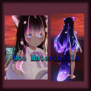 Eye hair and body material/Eye texture/Matcap/Hair switching effect Moe eye hair and body Ver.1.00