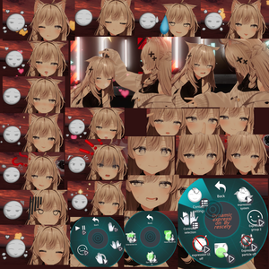 【しなの(Shinano)用】Shinano dynamic expression Ver.1.00/VRC Contact /しなの動的表情/Dynamic expression system