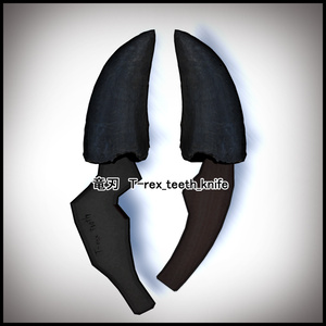 竜刃　T-rex_teeth_knife (ティラノサウルスの歯で作ったナイフ) 缩略图 1