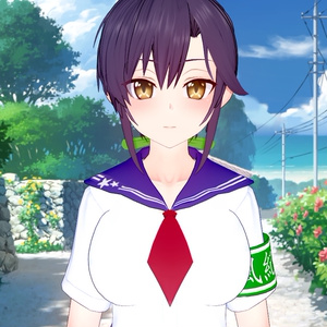 紫髪