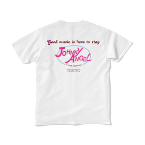 Live House Johnny Angel Tokyo T-shirt TipeB　White（ライブハウス　ジョニーエンジェル東京Tシャツ　タイプBホワイト）