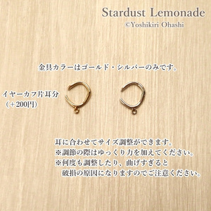 魔法使いのエメラルドと三日月天球儀のピアス イヤリング✴︎蓄光する