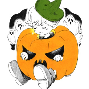 【原画】ハロウィンカードC