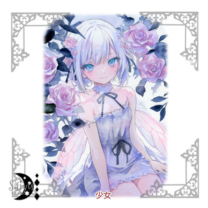オリジナル 水彩画☆悪魔っ子りるあ - サイユ🌙illustratorの