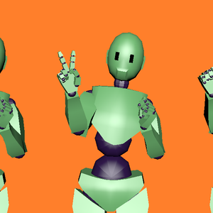【3D Animation】reaction motion rock paper scissors