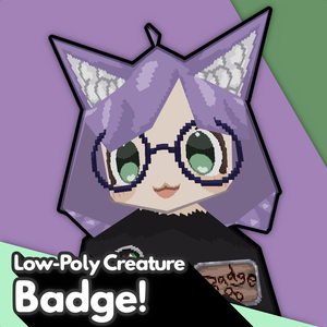 Badge! [Low-poly PC / Mobile Avatar] (v1.2)