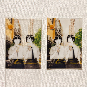 Transparent sticker: "May my heart never grow cold"