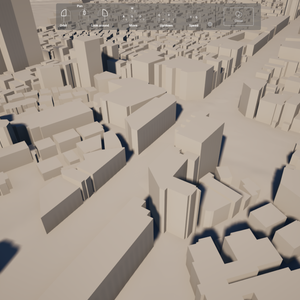 3D都市モデル｜渋谷区表参道ヒルズ周辺 500m四方