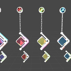 Cobalt ear ring &pierce /vrchat/