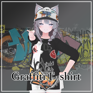 [しなの,shinano]Graffiti T-shrt