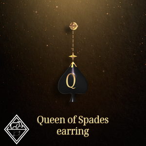 Queen of Spades earring(+normal spades earring)