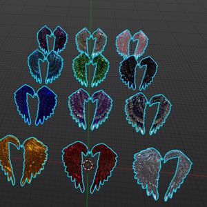 Metallic Wing Set