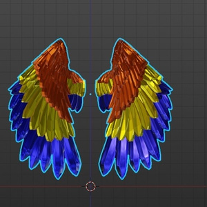 Scarlet MC Caw Metallic Wings