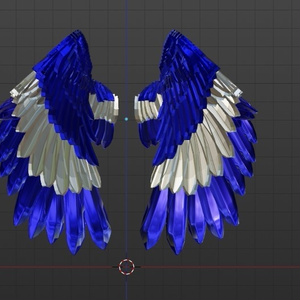 Blue Jay Metallic Wings