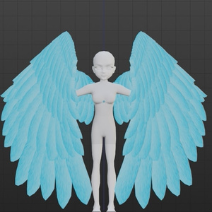 Aqua Blue Wings