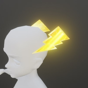 Glowing Thunderbolt Hairclips