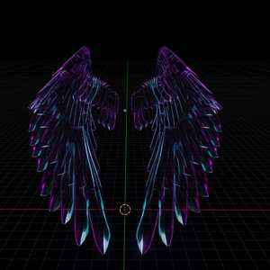 Neon Crystal Wings Set of 19