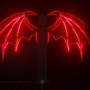 Neon Draconic Wings
