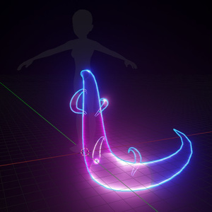 Neon Twilight Sparkle Tail