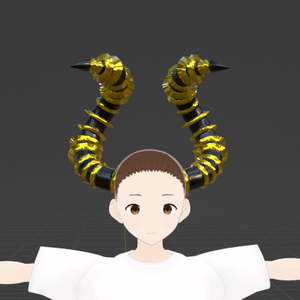 Black/Gold Tarus Horns