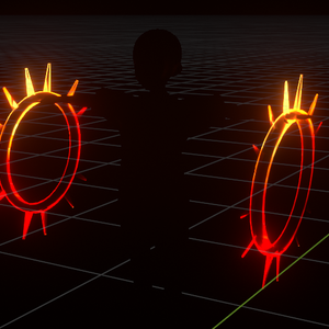 Chaos Control: Neon Fire Chakrams